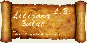 Lilijana Bulat vizit kartica